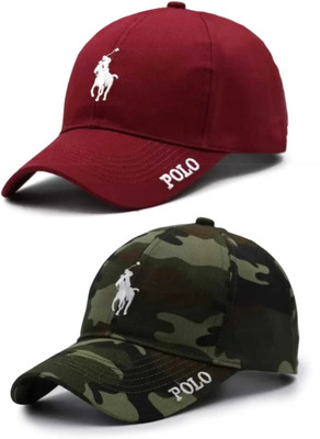 Polo Embroidered Sports/Regular Cap Cap(Pack of 2)
