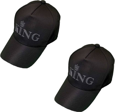 b for u Self Design, Solid Sports/Regular Cap Cap(Pack of 2)