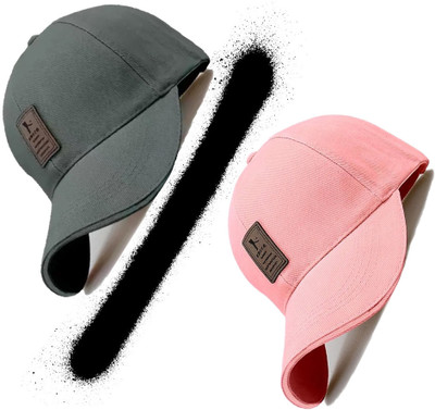 CLASSYMESSI Solid, Self Design Sports/Regular Cap Cap(Pack of 2)