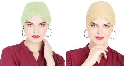 EnviUs Self Design Skull Cap Cap(Pack of 2)