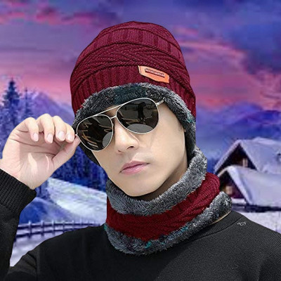 Adnate Self Design Monkey Cap Cap