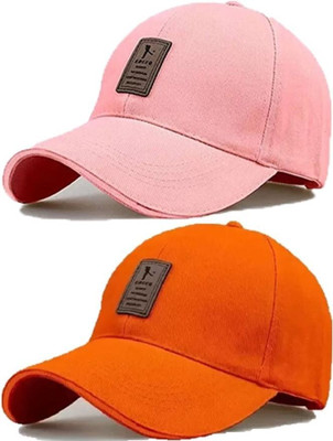 ILLARION Printed, Self Design, Solid Sports/Regular Cap Cap(Pack of 2)