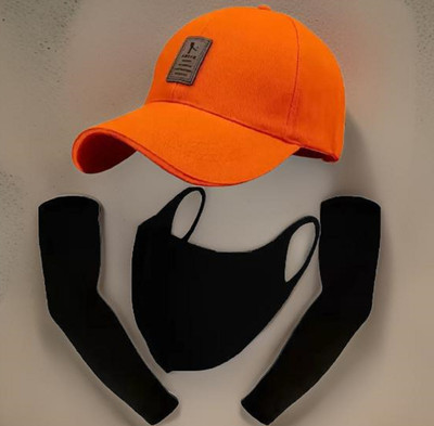 FD FLORIDA Solid, Self Design Sports/Regular Cap Cap(Pack of 3)