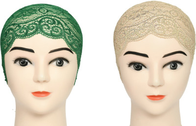 DCENT KRAFT Self Design Skull Cap Cap(Pack of 2)