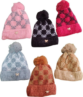 SY Enterprises Floral Print Beanie Cap