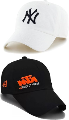 ILLEARION Solid, Self Design, Embroidered Sports/Regular Cap Cap(Pack of 2)