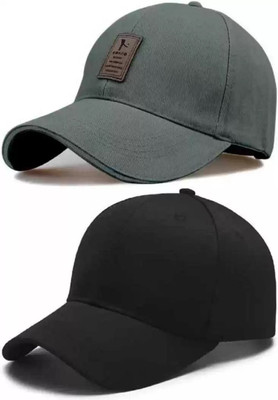 EDENSCOPE Solid Sports/Regular Cap Cap(Pack of 2)