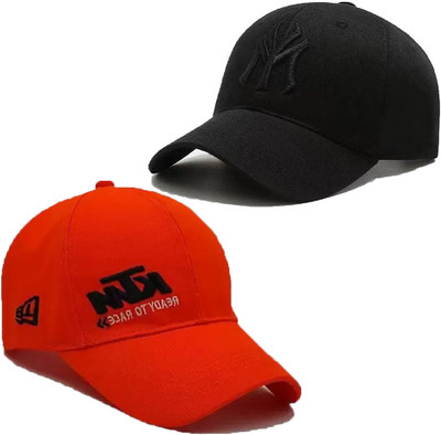 cap world Self Design Sports/Regular Cap Cap(Pack of 2)