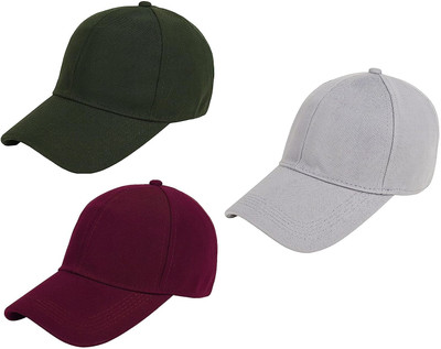 INFISPACE Solid Sports/Regular Cap Cap(Pack of 3)