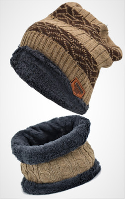 HouseOfCommon Solid Beanie Cap(Pack of 3)