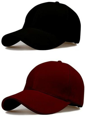 INFISPACE Solid Sports/Regular Cap Cap(Pack of 2)