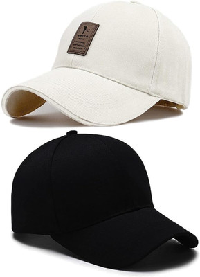 CLASSYMESSI Solid, Self Design Sports/Regular Cap Cap(Pack of 2)