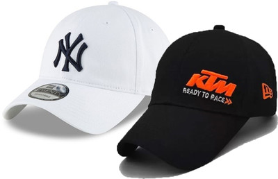 CLASSYMESSI Solid, Self Design, Embroidered Sports/Regular Cap Cap(Pack of 2)