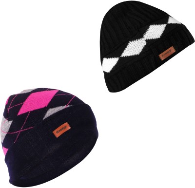 Knotyy Beanie Cap(Pack of 2)