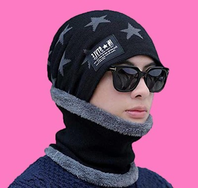 GlamSmart Printed Beanie Cap