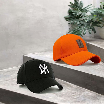CLASSYMAESSI Self Design Sports/Regular Cap Cap(Pack of 2)