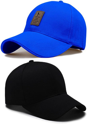 cap world Solid, Self Design Sports/Regular Cap Cap(Pack of 2)
