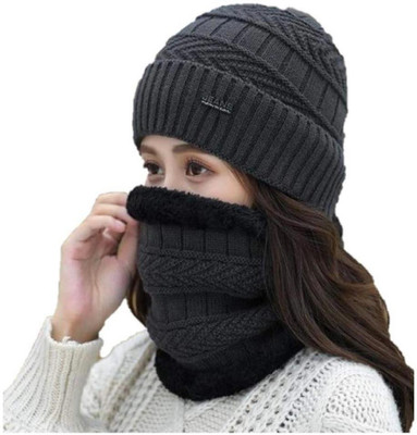 AELIN Solid Beanie Cap(Pack of 2)