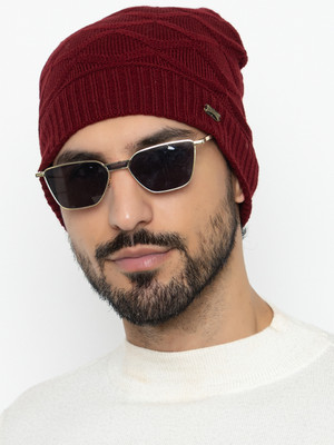 AMOLDO Self Design Beanie Cap