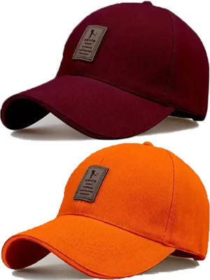 CLASSYMESSI Self Design Sports/Regular Cap Cap(Pack of 2)