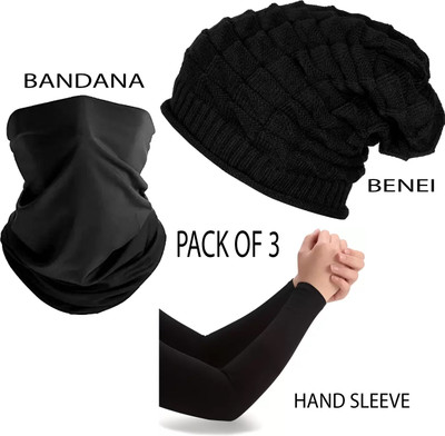 FLEXCYCAP Beanie Cap(Pack of 3)
