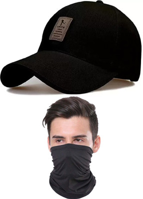 M John's Solid, Self Design Sports/Regular Cap Cap(Pack of 2)