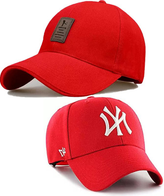Florida Solid, Self Design Sports/Regular Cap Cap(Pack of 3)