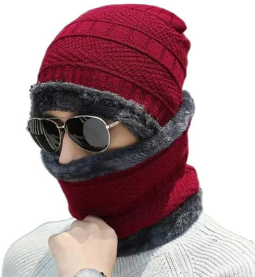 V VANTRA Woven Beanie Cap