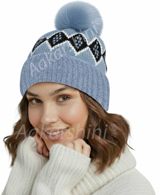 Aakarshini Checkered Skull Cap Cap