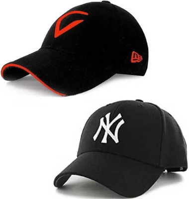 Welim Self Design Sports/Regular Cap Cap(Pack of 2)