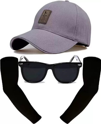 ILLEARION Solid, Self Design Sports/Regular Cap Cap(Pack of 3)