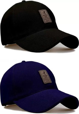 BLUCAPS Solid Sports/Regular Cap Cap(Pack of 2)