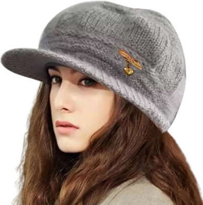alis Self Design, Solid, Woven Beanie Cap