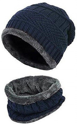 Siya Shine Self Design Beanie Cap