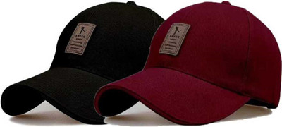 Fizox Solid Sports/Regular Cap Cap(Pack of 2)