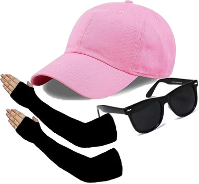 CLASSYMESSI Solid, Self Design Sports/Regular Cap Cap(Pack of 3)