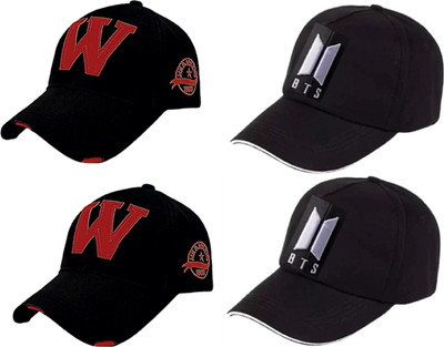 CLASSYMAESSI Self Design Sports/Regular Cap Cap(Pack of 4)