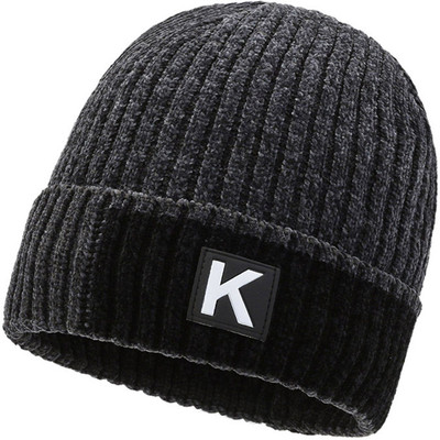 Rigzy Woven, Self Design, Solid Beanie Cap