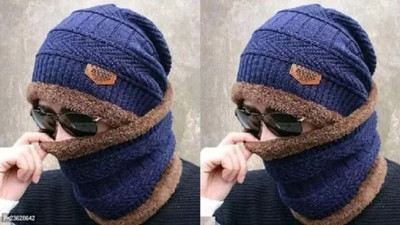 barandprobarand Self Design Monkey Cap Cap(Pack of 2)