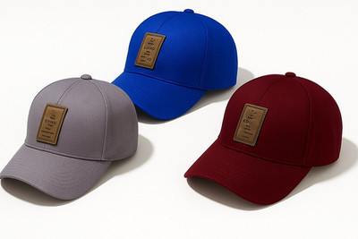ILLARION TREND Self Design Sports/Regular Cap Cap(Pack of 3)