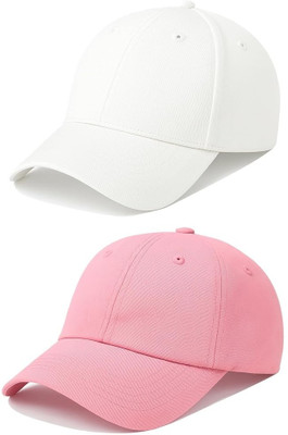 cap world Striped, Self Design, Solid Sports/Regular Cap Cap(Pack of 2)