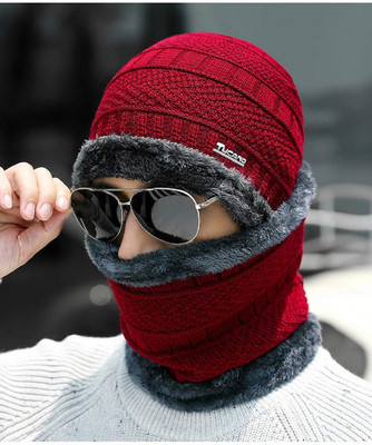 KRAZO FASHION Solid Beanie Cap(Pack of 2)
