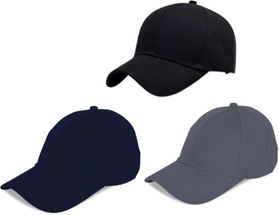 CLASSYMAESSI Self Design Sports/Regular Cap Cap(Pack of 3)