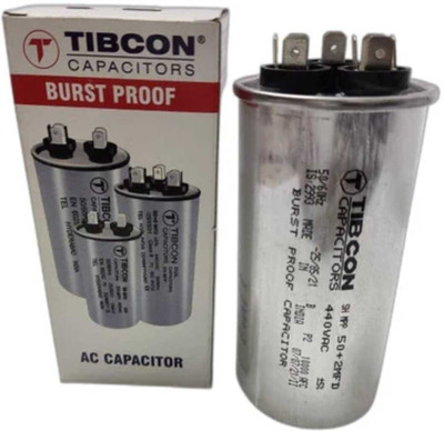 M&M HARIS 50+2 MFD Tibcon Capacitor 440V for ( 1.5 Ton ) Air conditioner 1 Year Warranty Motor Control Electronic Hobby Kit M&M HARIS 50+2 MFD Tibcon Capacitor 440V for ( 1.5 Ton ) Air conditioner 1 Year Warranty Motor Control Electronic Hobby Kit