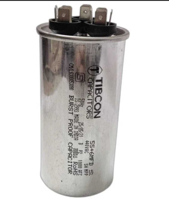 Spinxx 55+6 MFD Tibcon Capacitor 440V for Air conditioner ( 1,5 ton to 2 ton ) Motor Control Electronic Hobby Kit