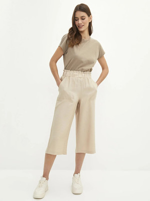 LC WaIKIKI Women Beige Capri