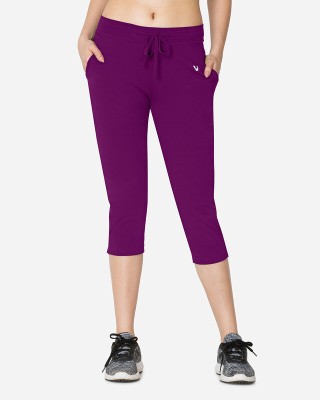 V Star Women Purple Capri