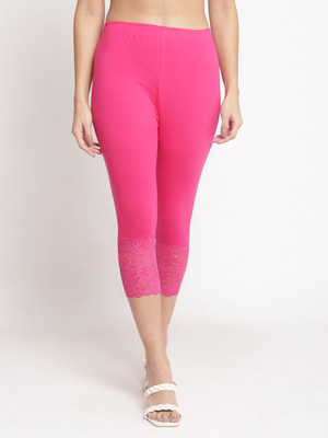 Attirezone Cotton Lyvra Capri Women Pink Capri