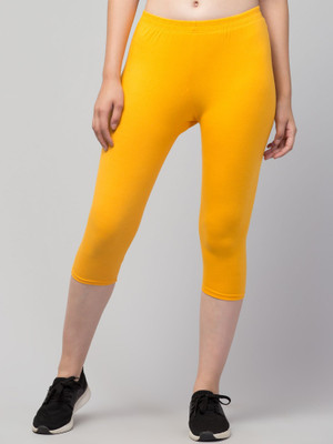 CKARFE SBT-002 Women Yellow Capri