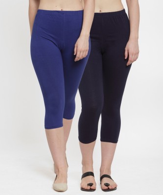 DRAXSTAR Women Blue, Dark Blue Capri